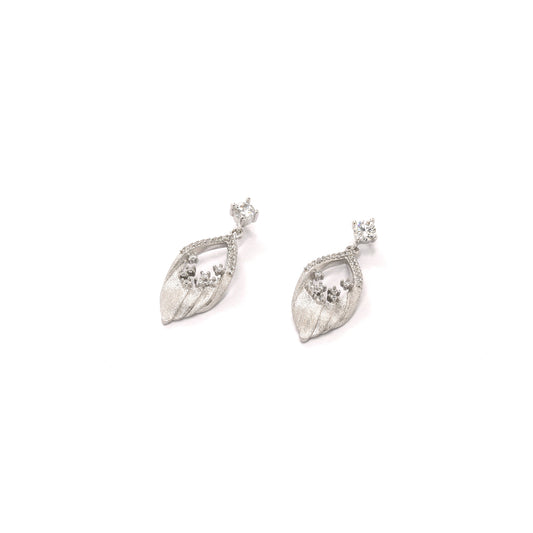 Feather Leaf Drop Earrings