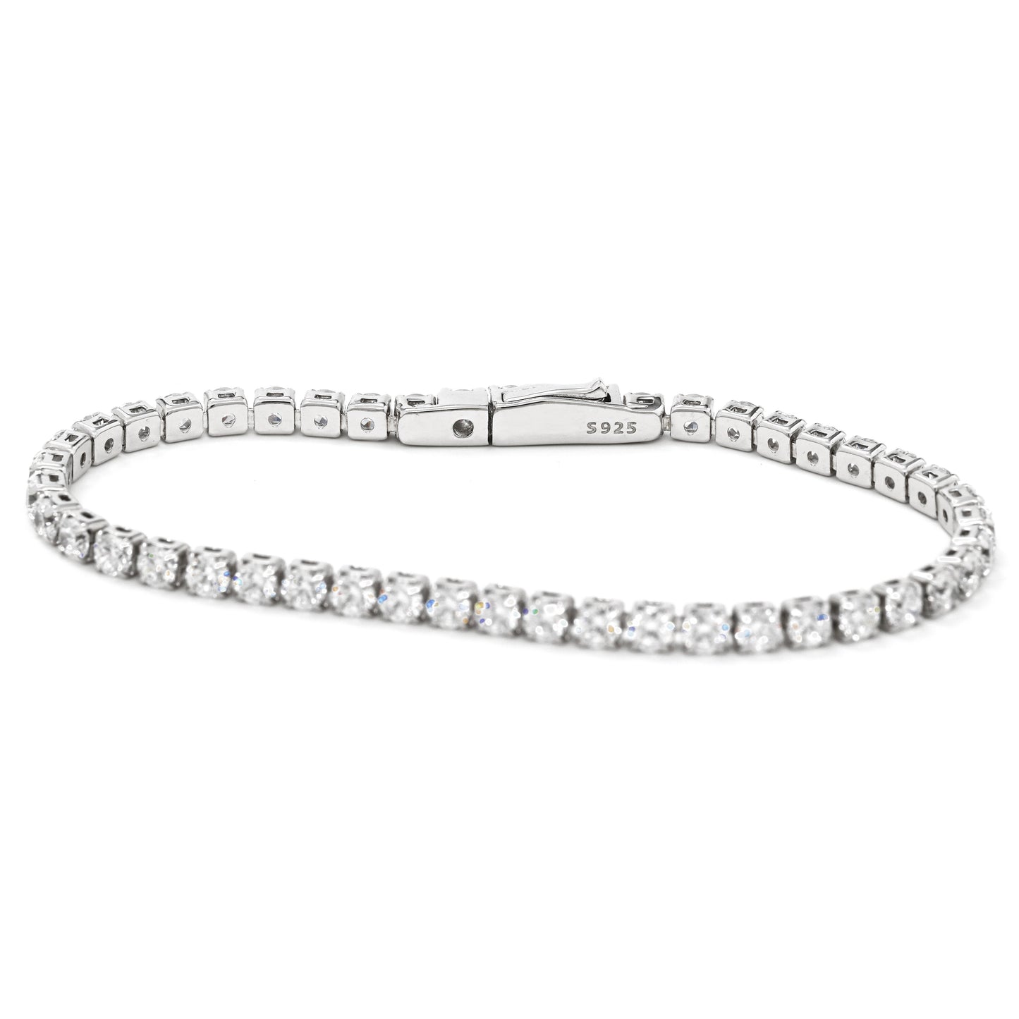 Classic Tennis Bracelet - Rhodium Plated