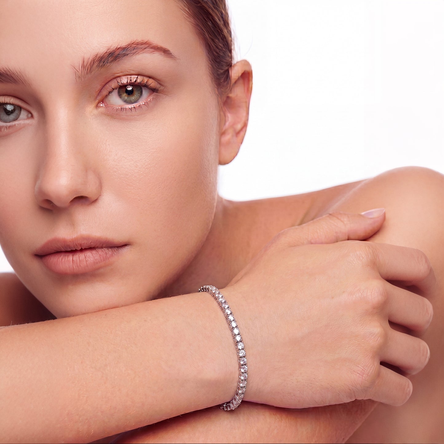 Classic Tennis Bracelet - Rhodium Plated