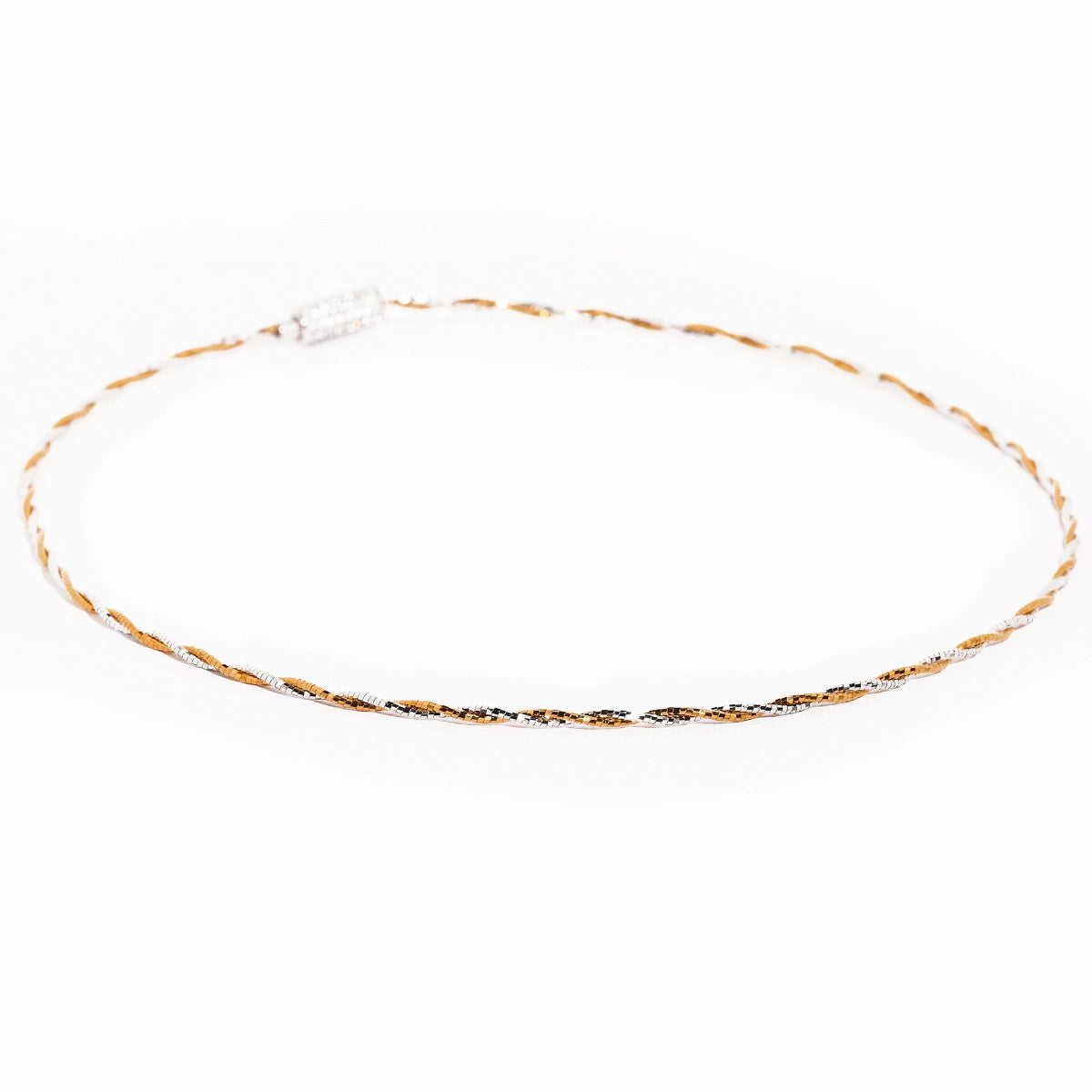 Two-Tone Twisted Wire Choker - Full View