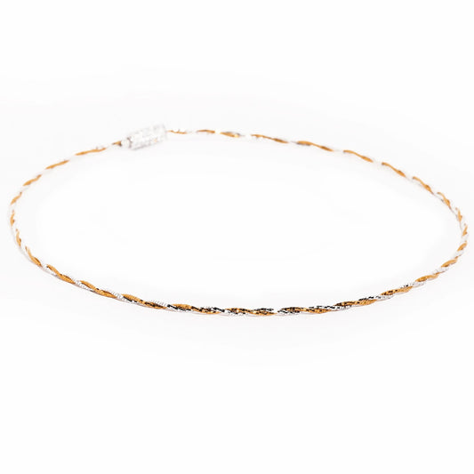 Two-Tone Twisted Wire Choker - Full View