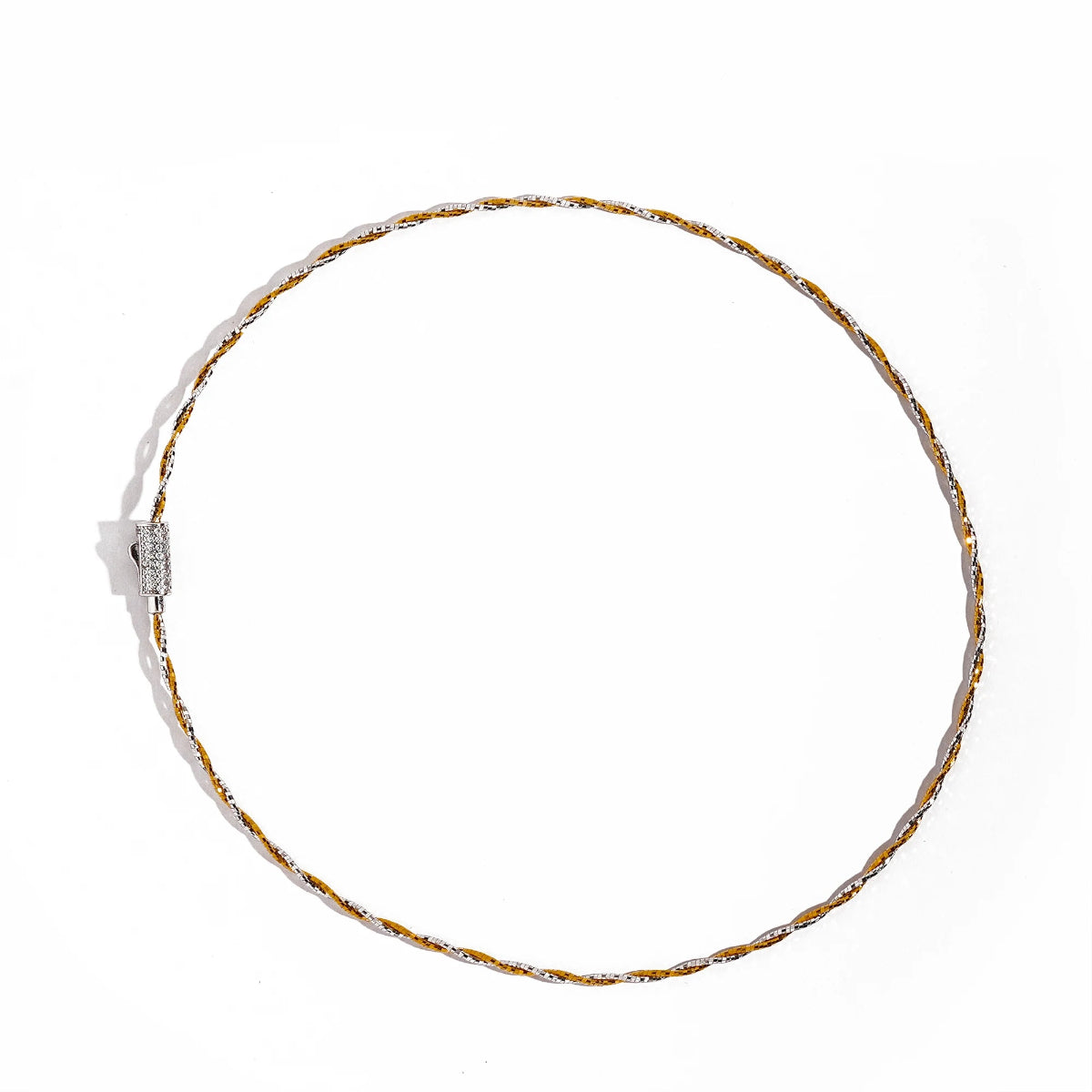 Two-Tone Twisted Wire Choker - Top View