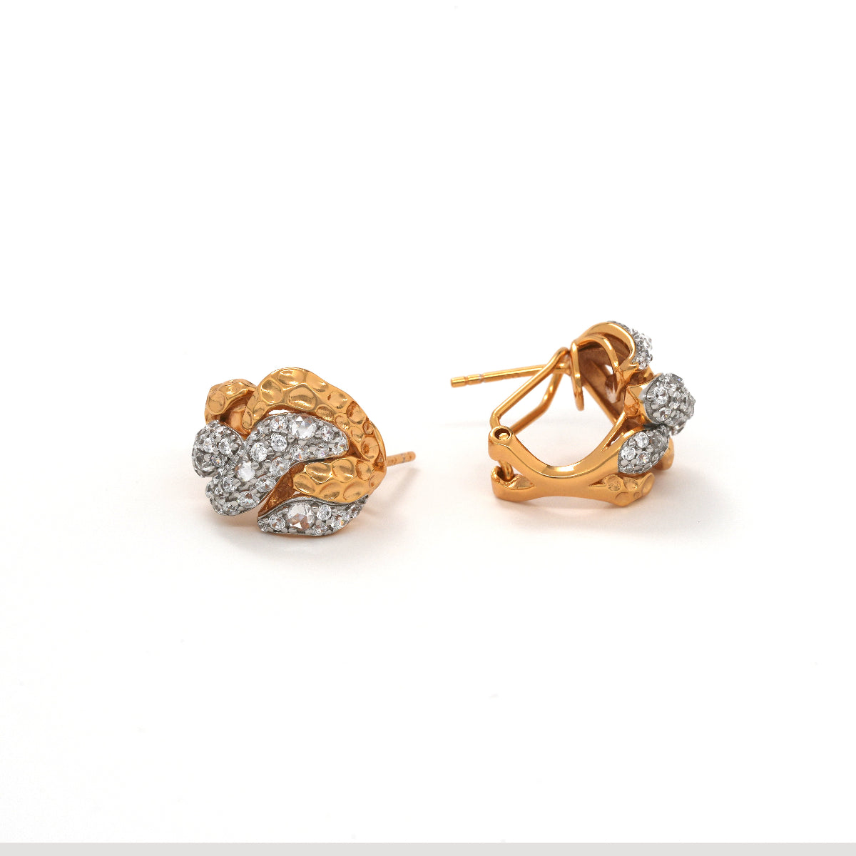 Vintage-Inspired Sculpted Dome Earrings