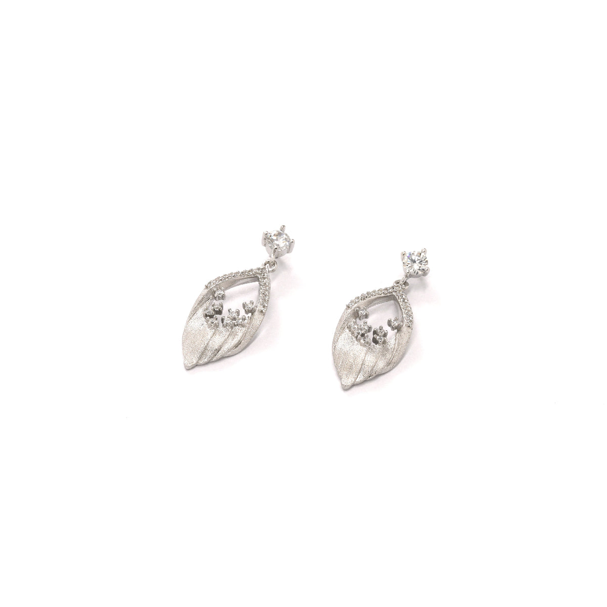 Feather Leaf Drop Earrings