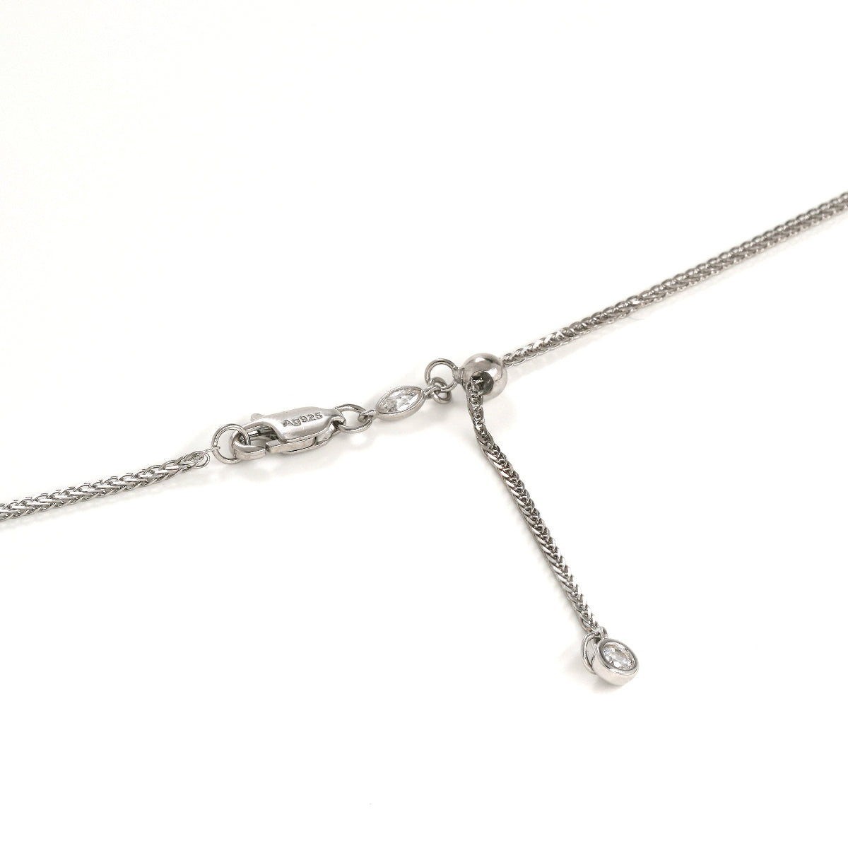 "S" Initial Geometric Frame Necklace